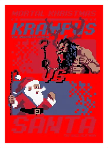 Christmas Fight - Pixel Santa vs Krampus