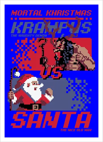 Christmas Fight - Pixel Santa vs Krampus