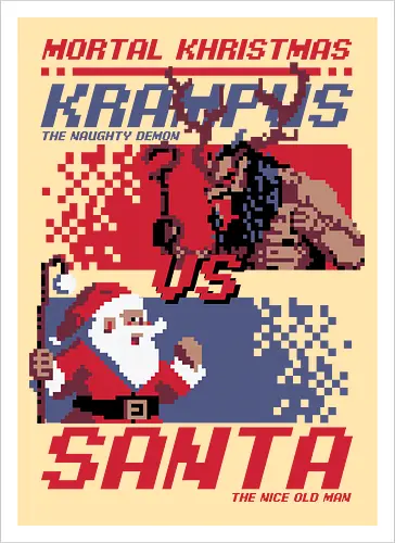 Christmas Fight - Pixel Santa vs Krampus