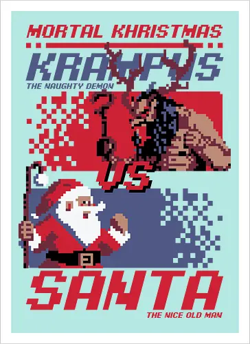 Christmas Fight - Pixel Santa vs Krampus