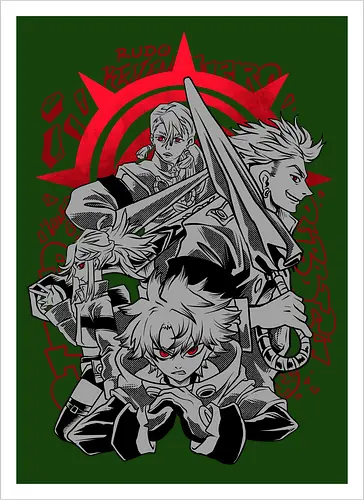 cleaner squad  - anime, manga, gachiakuta, art, cool, cleaner, hiphop, punk, japanese, japan art - Kunstdruck