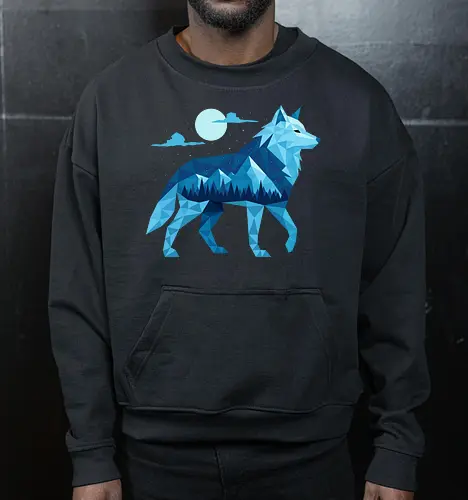 Geometric Arctic Wolf