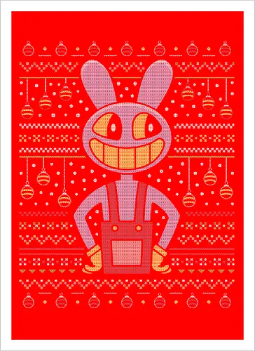 Jax Purple Rabbit Ugly Sweater