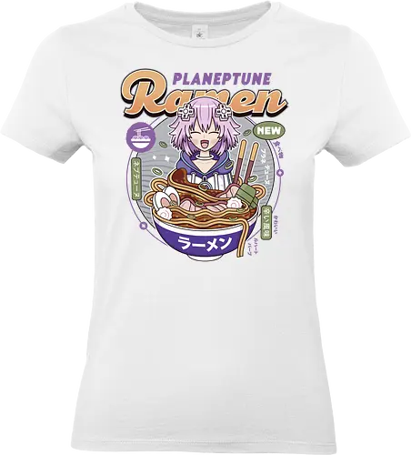 Planeptune Ramen - hyperdimension neptunia, purple heart, megadimension, superdimension, 4 goddesses online, nep nep, super neptunia rpg, neptune, video game, gaming, gamer, jrpg, nepgear, top nep, nepnep, ramenm - Standard T-Shirt (Frauen)