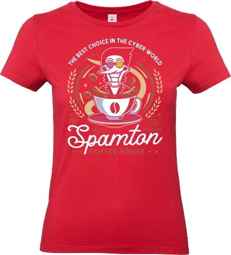 Spamton Coffee Emblem - Tale, deltarune, muffet, sans, indie game, video game, gaming, rpg, spamton, mettaton, gamer, papyrus, toriel, asgore, spider cider - Standard T-Shirt (Frauen)