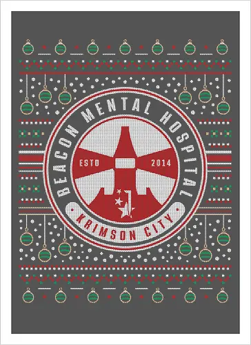 Beacon Mental Hospital Ugly Sweater