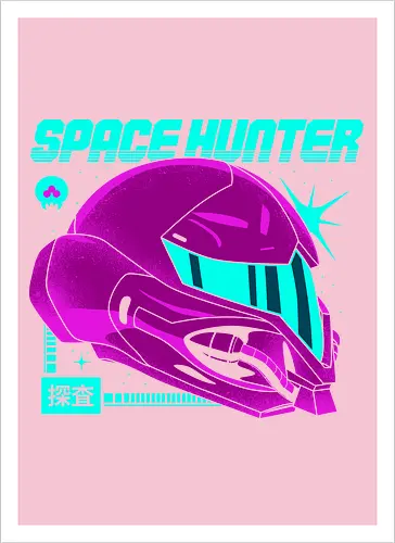 Space Hunter Neon Helmet