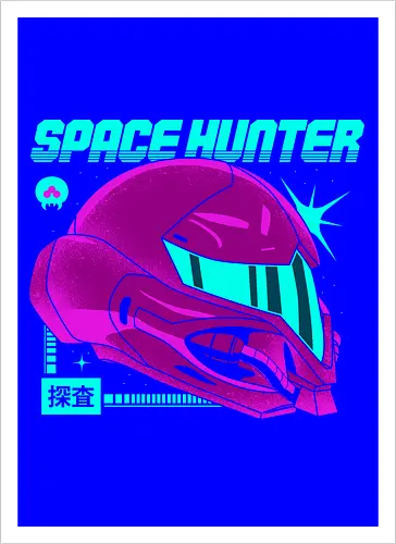 Space Hunter Neon Helmet