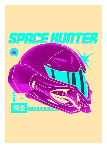 Space Hunter Neon Helmet
