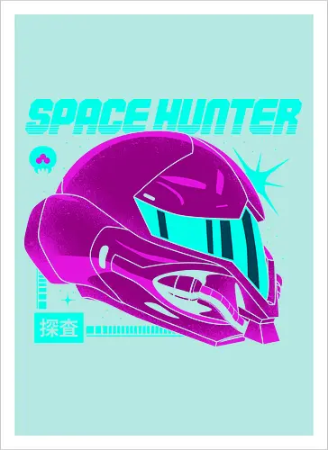 Space Hunter Neon Helmet