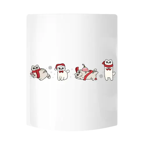 Tabby & Bailey – Catmas - Tasse - Tasse, Keramik, Mug, Cup, Dreemtum, Heiß, Kakao, Kaffee, Coffee, Kitty, X-mas, Katze, Cat, Cute
