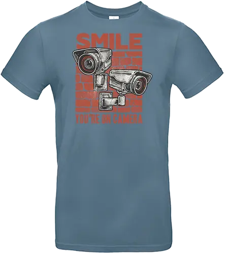 You're On Camera - Camera, CCTV, funny, humor, smile, video - Standard T-Shirt
