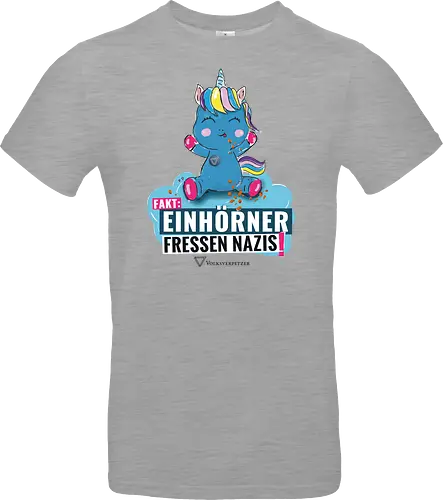 Einhorn - schwarz - Standard T-Shirt