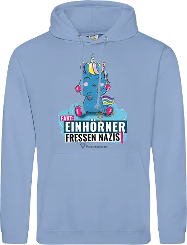 Einhorn - schwarz - Standard Hoodie