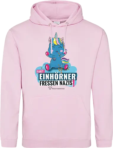 Einhorn - schwarz - Standard Hoodie