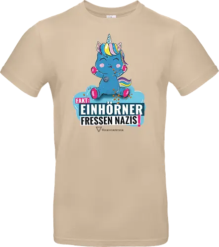 Einhorn - schwarz - Standard T-Shirt