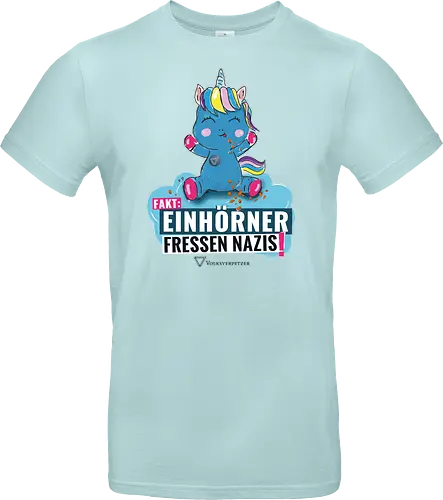 Einhorn - schwarz - Standard T-Shirt
