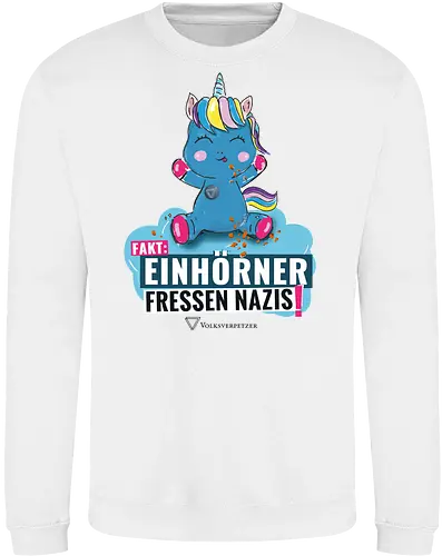 Einhorn - schwarz - Sweatshirt