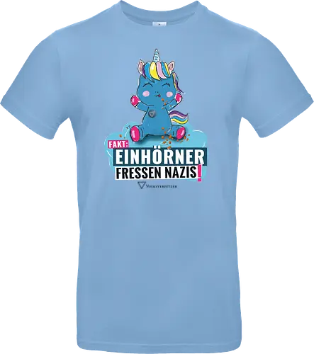 Einhorn - schwarz - Standard T-Shirt