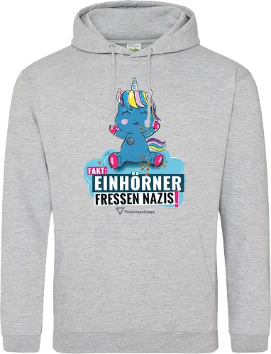 Einhorn - schwarz - Standard Hoodie