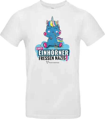 Einhorn - schwarz - Standard T-Shirt