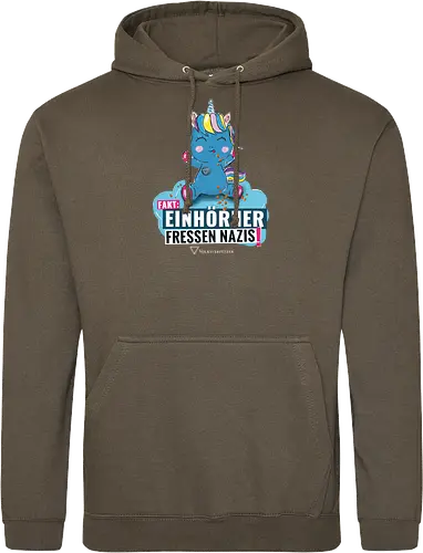 Einhorn - weiß - Standard Hoodie