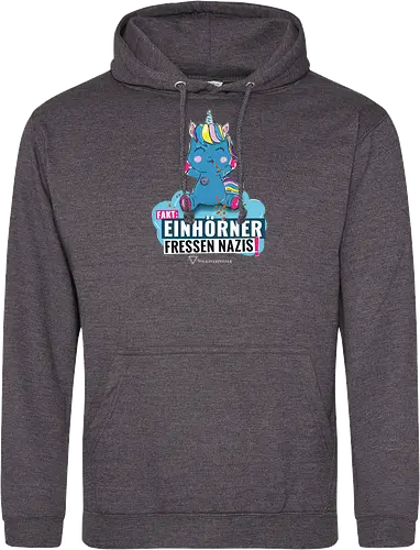 Einhorn - weiß - Standard Hoodie