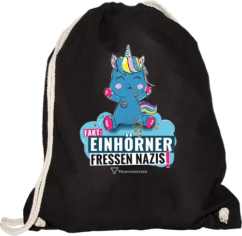 Einhorn - weiß - Sportbeutel