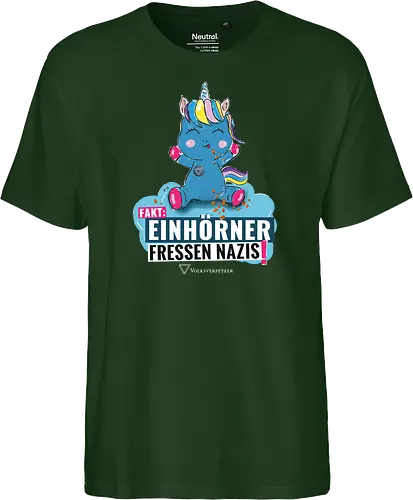 Einhorn - weiß - Fairtrade T-Shirt