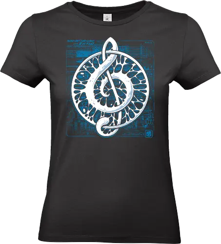 Music within - music, music lover, feel the music, musician, music gift, musical, melody, rhythm, soundwave, treble clef, emotional, minimalist design, music tshirt, music art, band gift, music quote, music passion, listen to music, dj - Standard T-Shirt (Frauen)