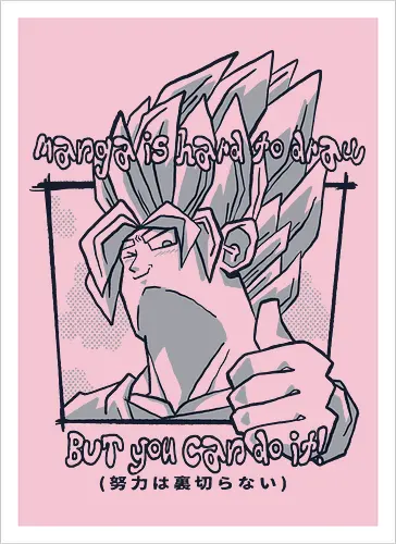 Manga is hard to draw