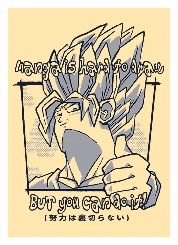 Manga is hard to draw