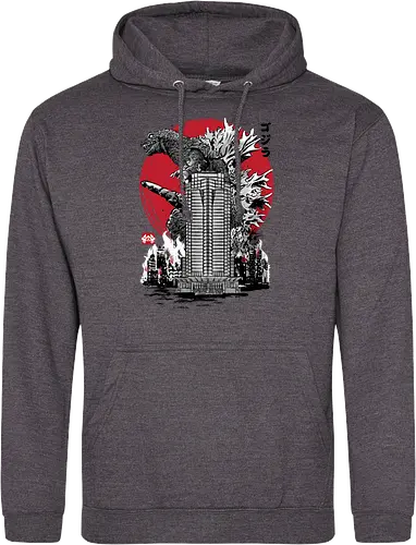 Classic kaiju attack on Nakatomi plaza