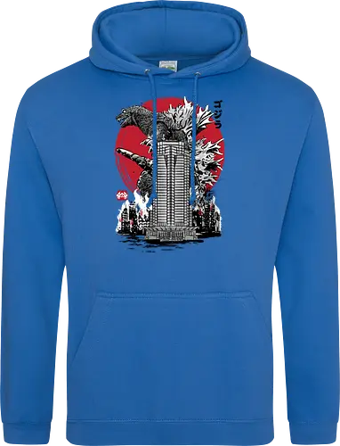 Classic kaiju attack on Nakatomi plaza