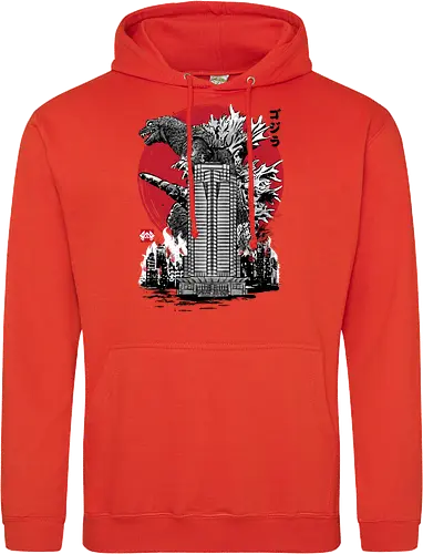 Classic kaiju attack on Nakatomi plaza