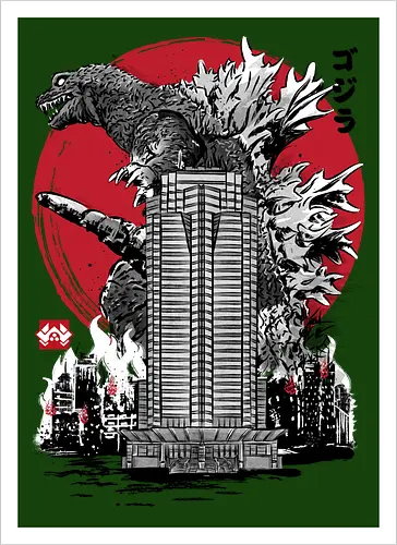 Classic kaiju attack on Nakatomi plaza