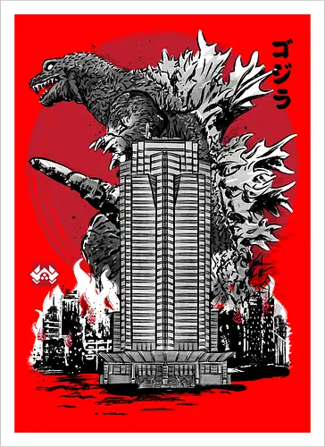 Classic kaiju attack on Nakatomi plaza