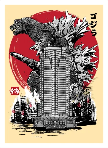 Classic kaiju attack on Nakatomi plaza