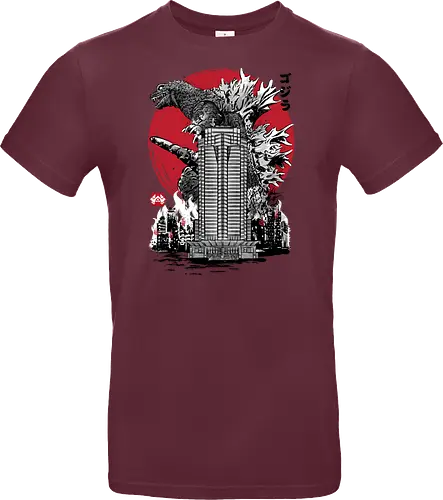 Classic kaiju attack on Nakatomi plaza