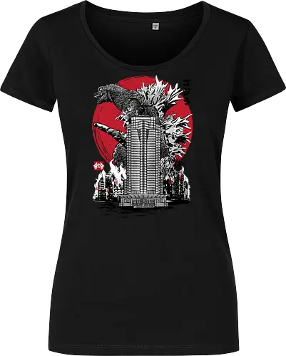 Classic kaiju attack on Nakatomi plaza