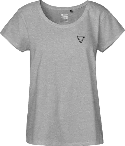 Einhorn - Backprint (schwarz) - Fairtrade Girl Shirt