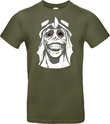  Smiling Statue of Fear - Solo Leveling, God Statue, D-Rank Dungeon, manhwa, anime, fear, sinister smile, haunting, Jinwoo, antagonist, fan art, t-shirt design, art print, cool graphic, dark fantasy, iconic monster - Standard T-Shirt