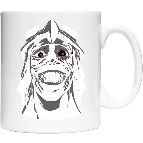  Smiling Statue of Fear - Solo Leveling, God Statue, D-Rank Dungeon, manhwa, anime, fear, sinister smile, haunting, Jinwoo, antagonist, fan art, t-shirt design, art print, cool graphic, dark fantasy, iconic monster - Keramiktasse