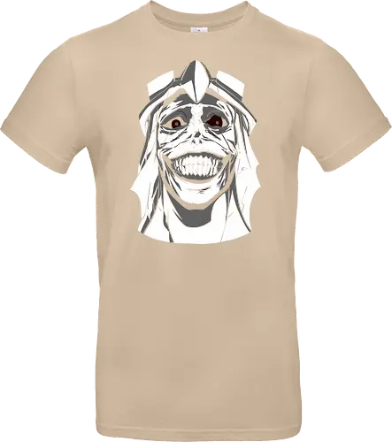  Smiling Statue of Fear - Solo Leveling, God Statue, D-Rank Dungeon, manhwa, anime, fear, sinister smile, haunting, Jinwoo, antagonist, fan art, t-shirt design, art print, cool graphic, dark fantasy, iconic monster - Standard T-Shirt