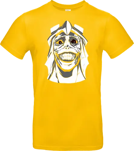  Smiling Statue of Fear - Solo Leveling, God Statue, D-Rank Dungeon, manhwa, anime, fear, sinister smile, haunting, Jinwoo, antagonist, fan art, t-shirt design, art print, cool graphic, dark fantasy, iconic monster - Standard T-Shirt