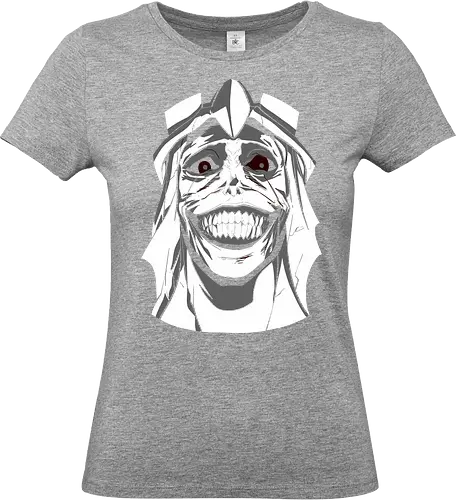  Smiling Statue of Fear - Solo Leveling, God Statue, D-Rank Dungeon, manhwa, anime, fear, sinister smile, haunting, Jinwoo, antagonist, fan art, t-shirt design, art print, cool graphic, dark fantasy, iconic monster - Standard T-Shirt (Frauen)