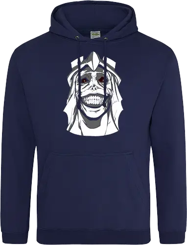  Smiling Statue of Fear - Solo Leveling, God Statue, D-Rank Dungeon, manhwa, anime, fear, sinister smile, haunting, Jinwoo, antagonist, fan art, t-shirt design, art print, cool graphic, dark fantasy, iconic monster - Standard Hoodie