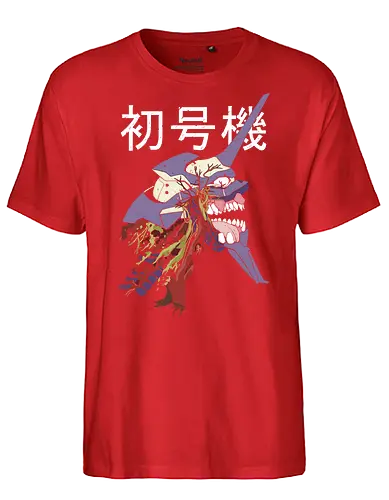  EVA Unit 01: Berserk Anatomy - EVA Unit 01, Evangelion, NGE, mecha, visceral, psychological horror, anatomy, Shinji Ikari, Berserk, fan art, t-shirt design, art print, cool anime art, geek art, iconic, disturbing. - Fairtrade T-Shirt