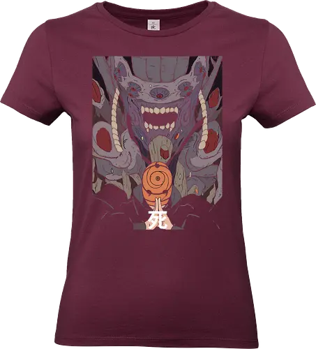  The Ten-Tails Jinchuriki - Obito Uchiha, Ten-Tails Jinchuriki, Naruto Shippuden, Akatsuki, Ten-Tails, Juubi, anime, manga, fan art, t-shirt design, art print, cool anime villain, geek art, iconic mask, Madara, Death kanji, Fourth Great Ninja War. - Standard T-Shirt (Frauen)