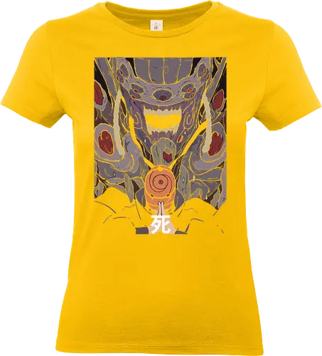  The Ten-Tails Jinchuriki - Obito Uchiha, Ten-Tails Jinchuriki, Naruto Shippuden, Akatsuki, Ten-Tails, Juubi, anime, manga, fan art, t-shirt design, art print, cool anime villain, geek art, iconic mask, Madara, Death kanji, Fourth Great Ninja War. - Standard T-Shirt (Frauen)